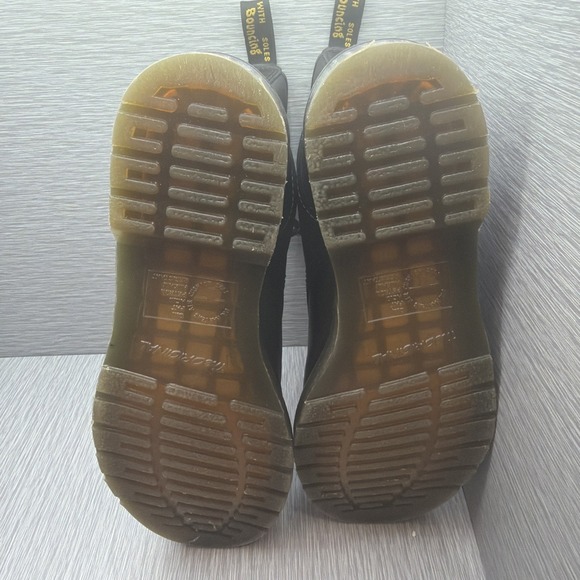 Dr Martens Vonda 1460 Floral Embroidered Boots Black Leather Womens US 9 - Picture 5 of 9